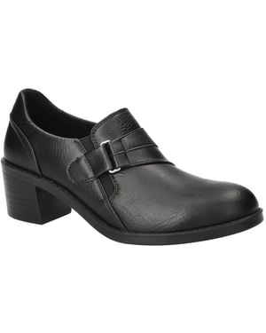 Easy Street Lavelle Comfort Block-heel Slip-on Shooties - Black