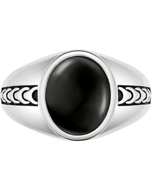 Bulova Sterling Silver Statement Ring - Black