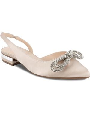 Jones New York Quentina Pointed Toe Dress Flats - White