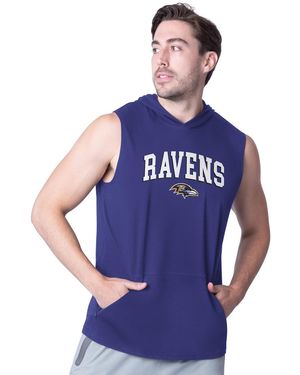 MSX by Michael Strahan Baltimore Ravens Action Sleeveless Pullover Hoodie - Blue