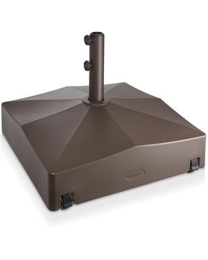 Casafield 131lb Capacity Fillable Mobile Umbrella Base Stand - Brown