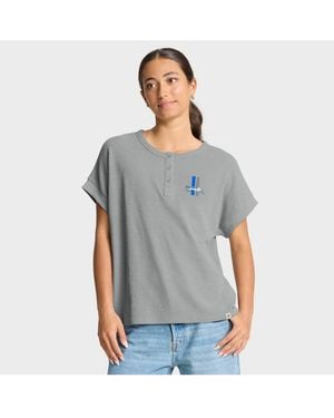 Fanatics Detroit Lions Oversizedâ Hometown Premium Henley Shirt - Blue