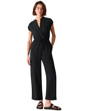 Whistles Sleeveless Drawstring Jumpsuit - Black
