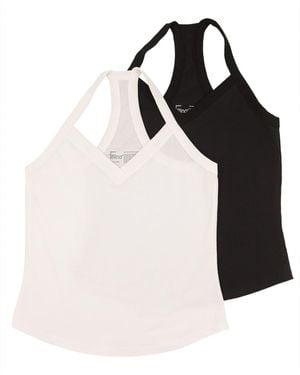 Felina 2-pack Pima Cotton Racerback Tank - Multicolor