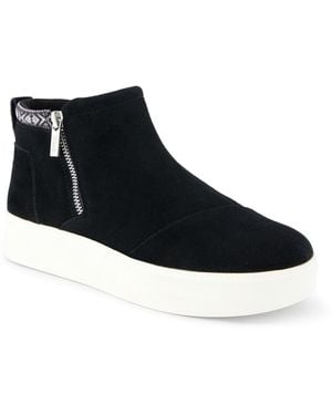 TOMS Percy Platform Sneakers Booties - Black