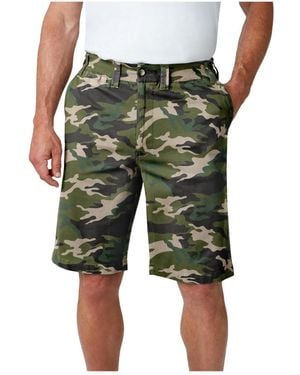 Kingsize Big & Tall 10" Flex Full-elastic Waist Chino Shorts - Green
