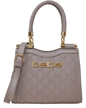 Bebe Celia Mini Satchel Crossbody Bag - Gray