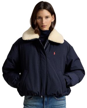 Polo Ralph Lauren Water-resistant 750-fill-power Down High-pile-collar Jacket - Blue