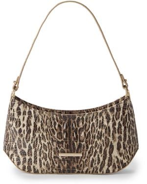 Brahmin Lilibeth Melbourne Small Leather Shoulder Handbag - Metallic