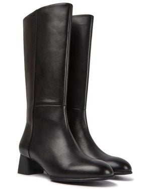 Camper Katie Leather High Boot - Black