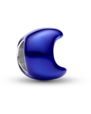 PANDORA Sterling Silver Moon Mini Charm - Blue