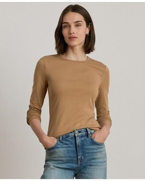 Ralph Lauren Crew Neck Long-sleeve Top - Blue