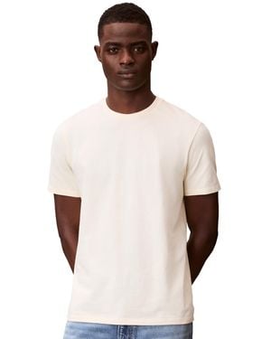 Calvin Klein Solid Crewneck T-shirt - White