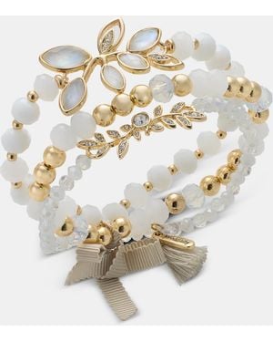Lonna & Lilly Beaded Stretch Bracelets - White