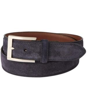 Jack Spade Italian Sueded Calfskin Dress Casual Belt - Blue