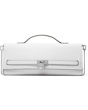 Michael Kors Hamilton Moderne Medium East West Clutch - White