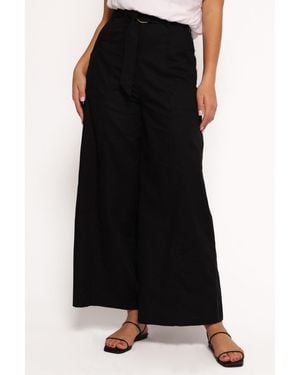 Petal & Pup Sadie Wide Leg Pant - Black