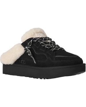 UGG Lowmel Round Toe Mule Clogs - Black