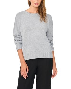 Vince Camuto Rollneck Long-sleeve Ribbed Sweater - Gray