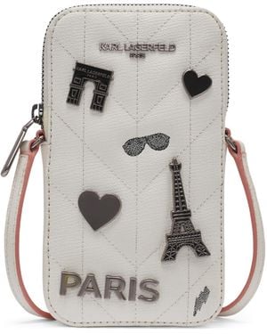 KARL LAGERFELD Maybelle Mini Wallet - Gray