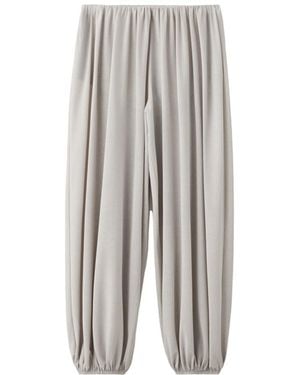 Mango Mid-rise baggy Pants - White