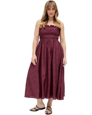 Raffya Marie All Over Jacquard Mini Dress - Purple