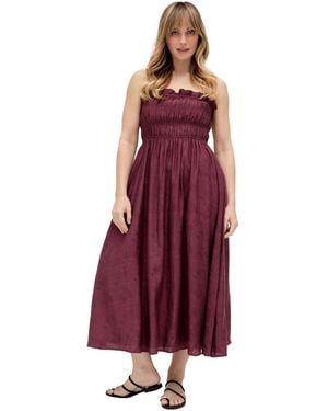 Raffya Marie All Over Jacquard Mini Dress - Purple