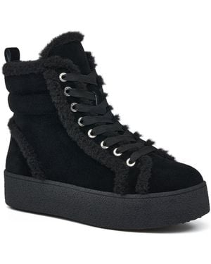 J/Slides Venti Wp Waterproof Suede Platform Boots - Black