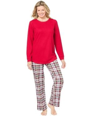 Only Neccessities Only Necessities Thermal Pj Set - Red