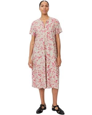 Masai Manipani Floral-print Midi V-neck Dress - Pink
