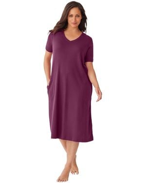 Dreams & Co. Short T-shirt Lounger - Purple