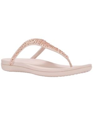 Fitflop Solay Mixed-crystal Wedge Sandals - Pink