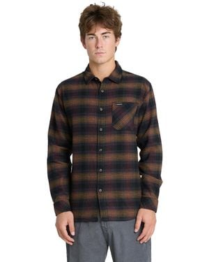 Quiksilver Breakwater Check Flannel Shirt - Black