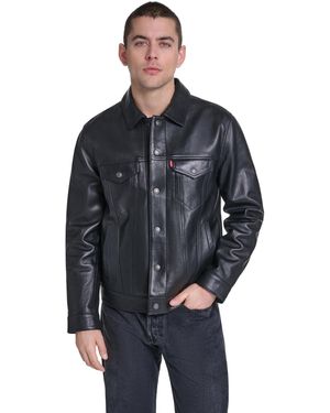 Levi's Promo Laydown Collared Trucker Jacket - Blue