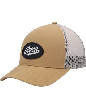 RVCA Work Script Trucker Snapback Hat - Natural