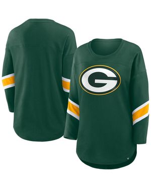 Fanatics Bay Packers Redzone 3/4-sleeve T-shirt - Green