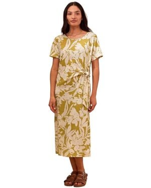 Celtic & Co. Celtic And Co. Knot Detail Jersey Dress - Metallic