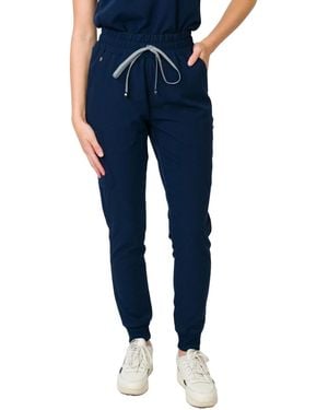 Medgear Madison Mid-rise Slim jogger Scrub Pant - Blue