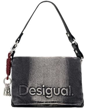 Desigual Medium Denim Bag - White