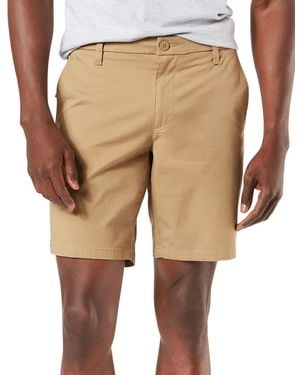 Dockers Ultimate Supreme Flex Stretch Solid 9.5" Shorts - Natural