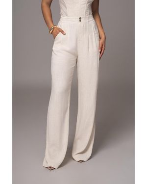 JLUXLABEL Thea Linen Pants - Multicolor
