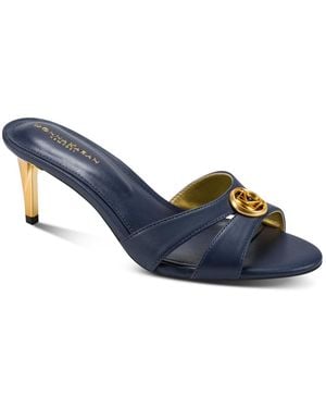 Donna Karan Samson Slip-on Dress Sandals - Blue