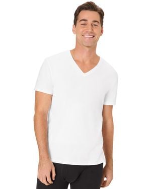 Hanes Ultimate Comfort Fit V-neck Undershirt - White
