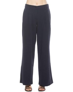 Alexia Admor Quinn Pleated Wide Leg Pants - Blue