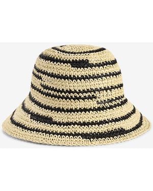 On 34th Space-dye Crochet Bucket Hat - Black