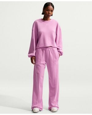 Nike Mid-rise Open-hem Pants - Pink