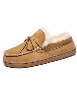 Pazstor Real Shearling Slippers Spring - Brown
