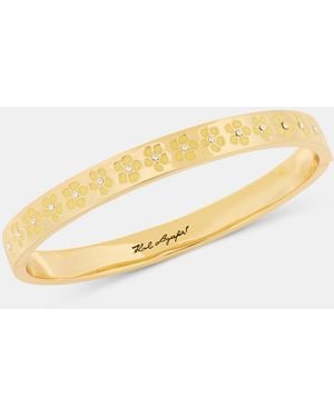 KARL LAGERFELD Gold-tone Flower Bangle Bracelet - Metallic