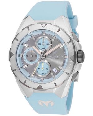 TechnoMarine Tm-318137 Ocean Quartz Vd57 Greyish Dial Watch - Blue