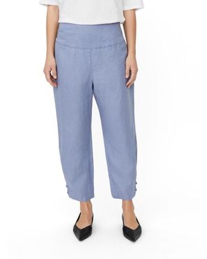 Masai Mapenna Cropped Linen Pants - Blue